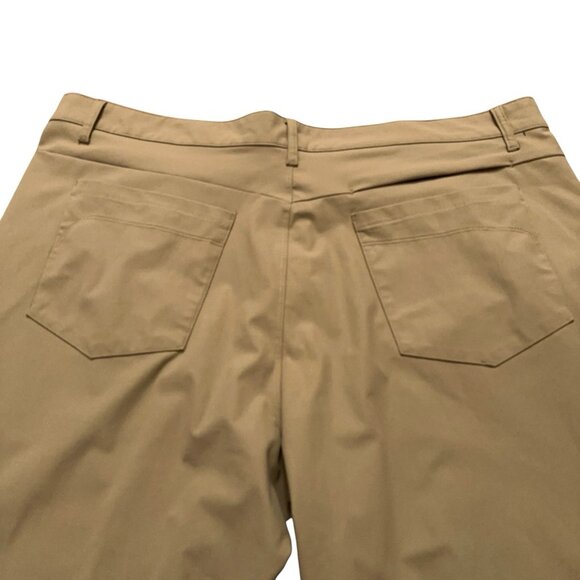 Fabletics The Don 5 Pocket Pants Mens Size 40x32 (Fits 40x30) Classic Fit Beige - Picture 4 of 5